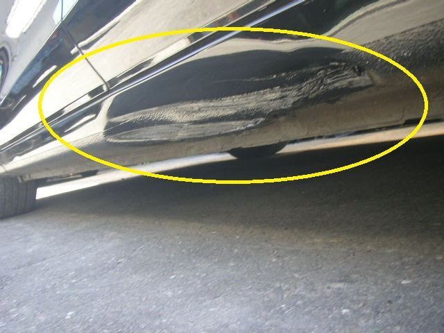サイドステップぶつけてしまった車の修理はこちらを見てください 車の板金塗装 キズ ヘコミ 事故車修理の新生自動車 東京青梅市