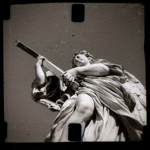 statue on the Ponte San Angelo by pho-Tony