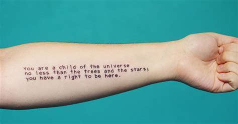 desiderata tattoo literarytattoos desiderata tattoo