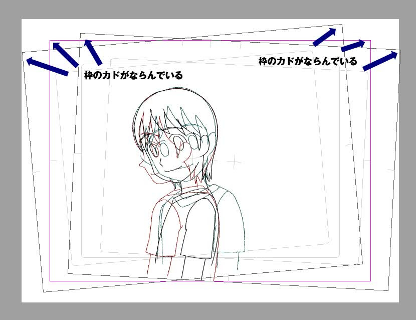 アニメ体験講座受講 中割のガイド エンジョウジの道具箱