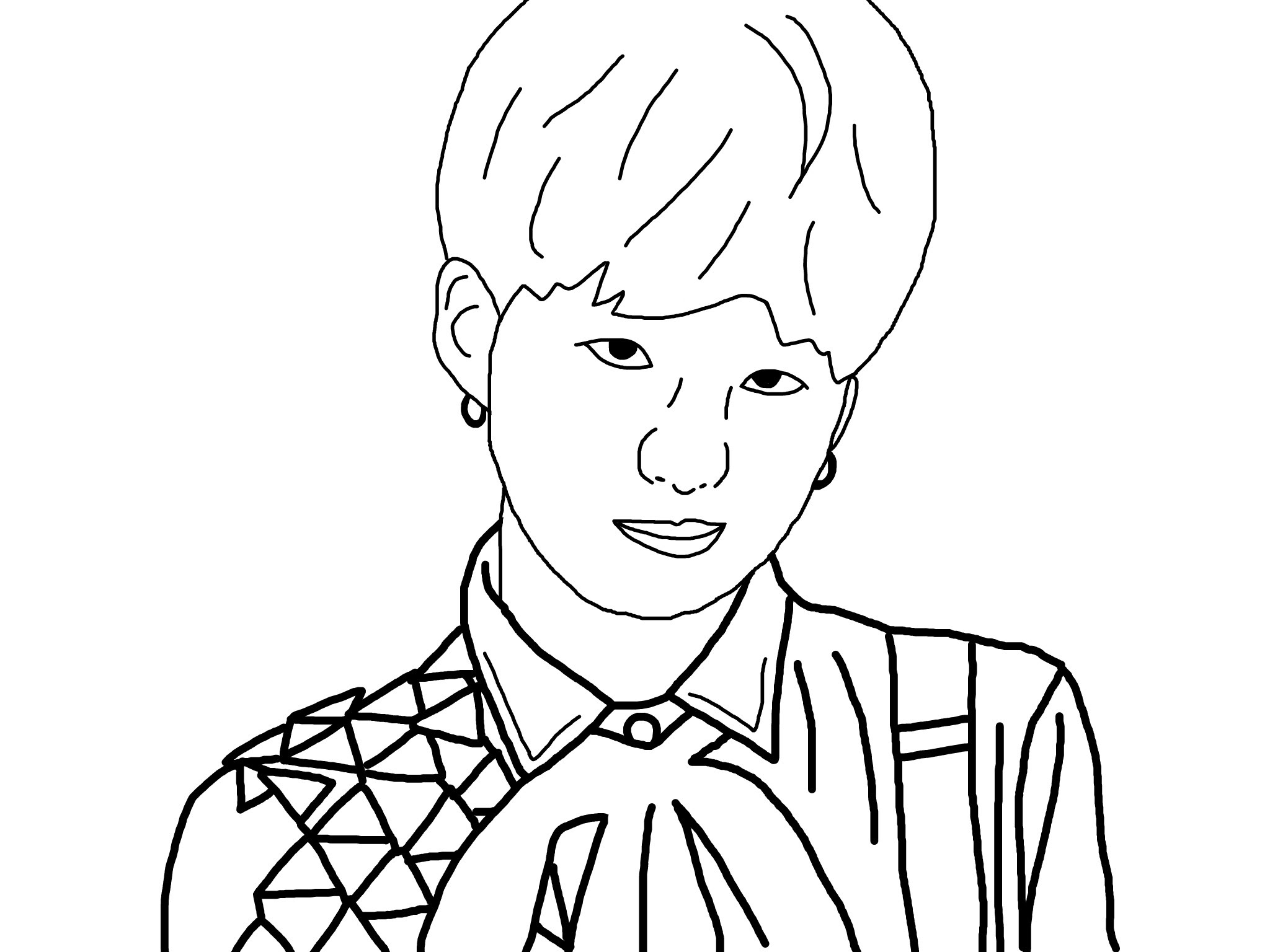 Download Outline SUGA blackandwhite music outline kpop bts suga...