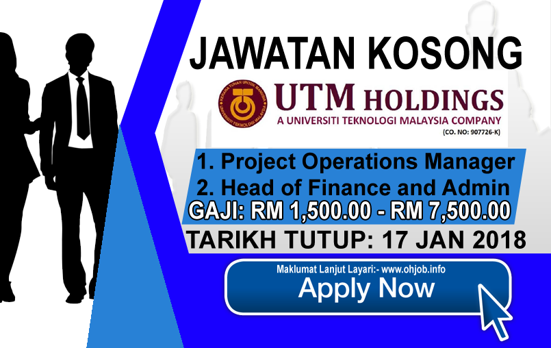 Jawatan Kerja Kosong UTM Holdings logo www.ohjob.info januari 2018