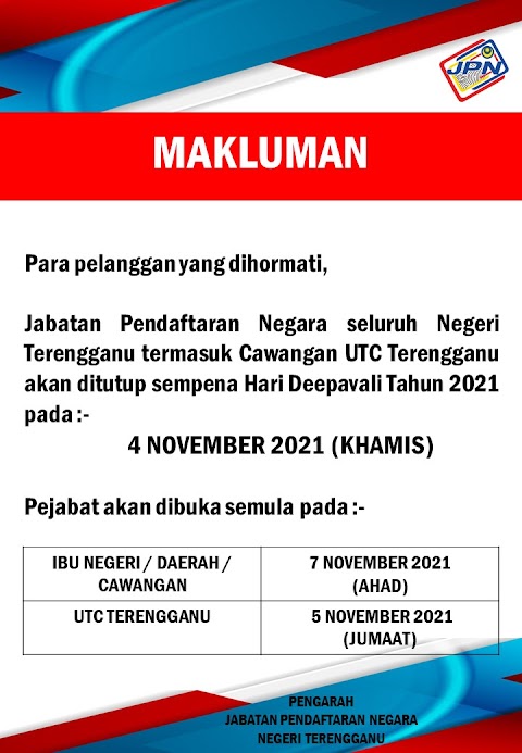 jabatan pendaftaran negara terengganu