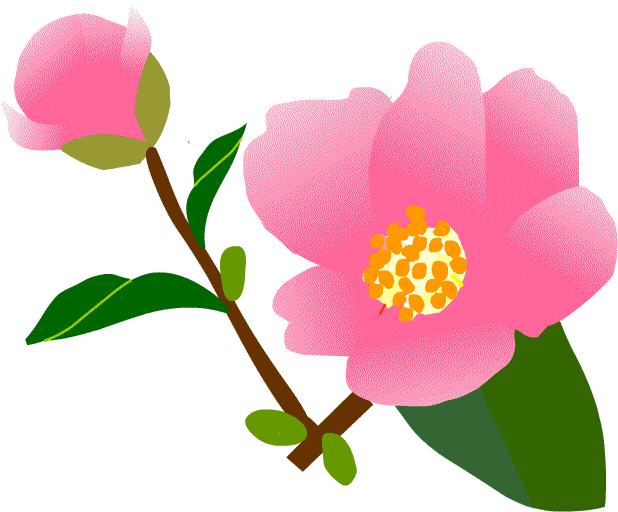 花 花木 木の葉 イラスト 無料