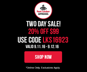 HOT** Foot Locker Coupon Code for 20% off $99 purchase--hurry ...