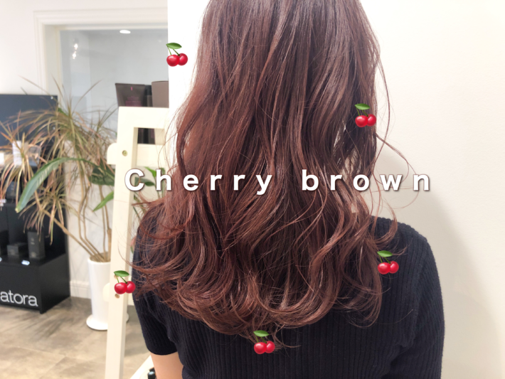 上品かわいい の秋冬おすすめ髪色cherry Brown Sheara By Care