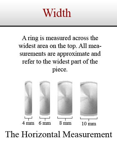 Mens wedding ring width
