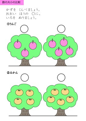 ドリルズ 幼児教育 算数 の無料学習プリント数を数えましょう