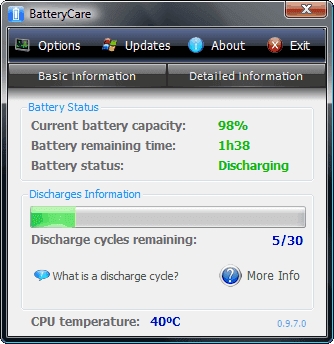 Battery Care Manages Laptop Batteries - gHacks Tech News