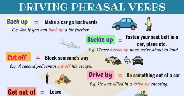 Driving Vocabulary: 15 Common Driving Phrasal Verbs in English