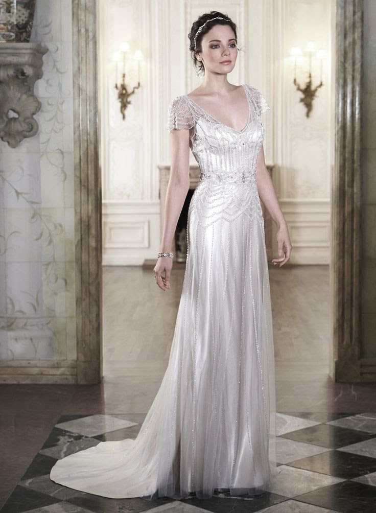 20 Art Deco Wedding Dress with Gatsby Glamour : Chic Vintage Brides