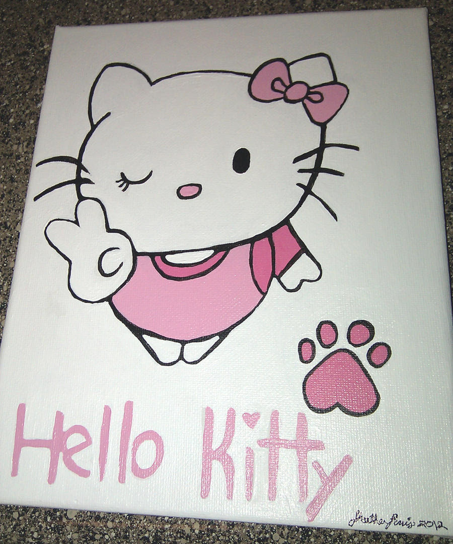 Hello Kitty Acrylic Painting by Qtsy on DeviantArt Hello Kitty Acrylic Painting by Qtsy on DeviantArt