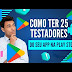 Serviço de Testadores de Aplicativos da Play Store Especializados.