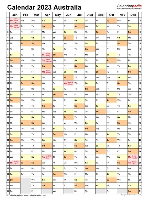  2023 wall calendar australia calendar 2023 with federal holidays