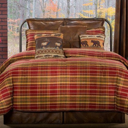 Montana Morning by Victor Mill | P.C. Fallon Co. - Montana Morning California King size 10 piece Comforter Set: Comforter 110â€ X  96â€, Cal K 15â€ drop bedskirt, 2 king shams, 3 euro shams and 3 throw  pillows ...
