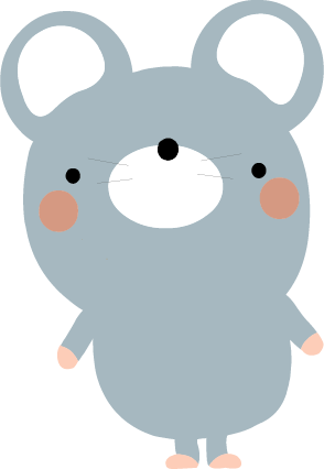 ねずみのイラスト 無料イラストフリー素材 可愛いネズミ2