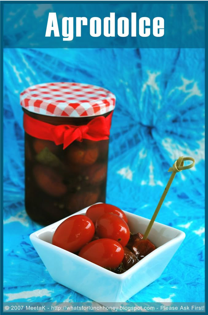 Tomatoes in Agrodolce (03) by MeetaK