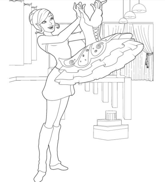 Pink Shoes Coloring Pages Barbie In The Pink Shoes Photo