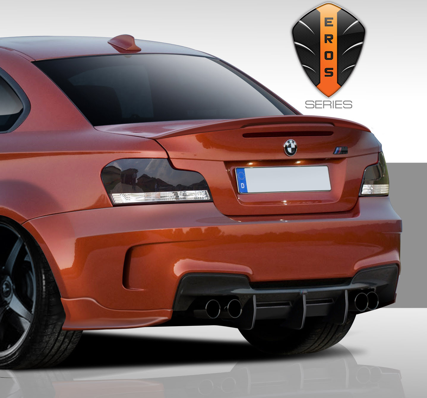 11 13 Bmw 1 Series M Coupe E 2dr Eros Version 1 Rear Diffuser 1 Piece Overstock Xsv