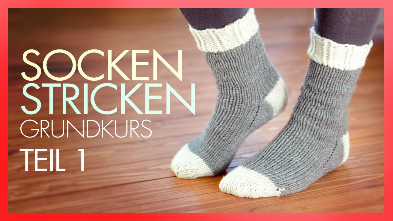 Socken Stricken mit Rundstricknadeln *TEIL 1 GRUNDKURS ...