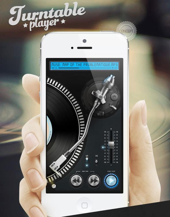 Turntable-Player-iPhone-App-Concept
