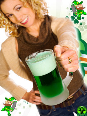 mud of green beer St Patricks day