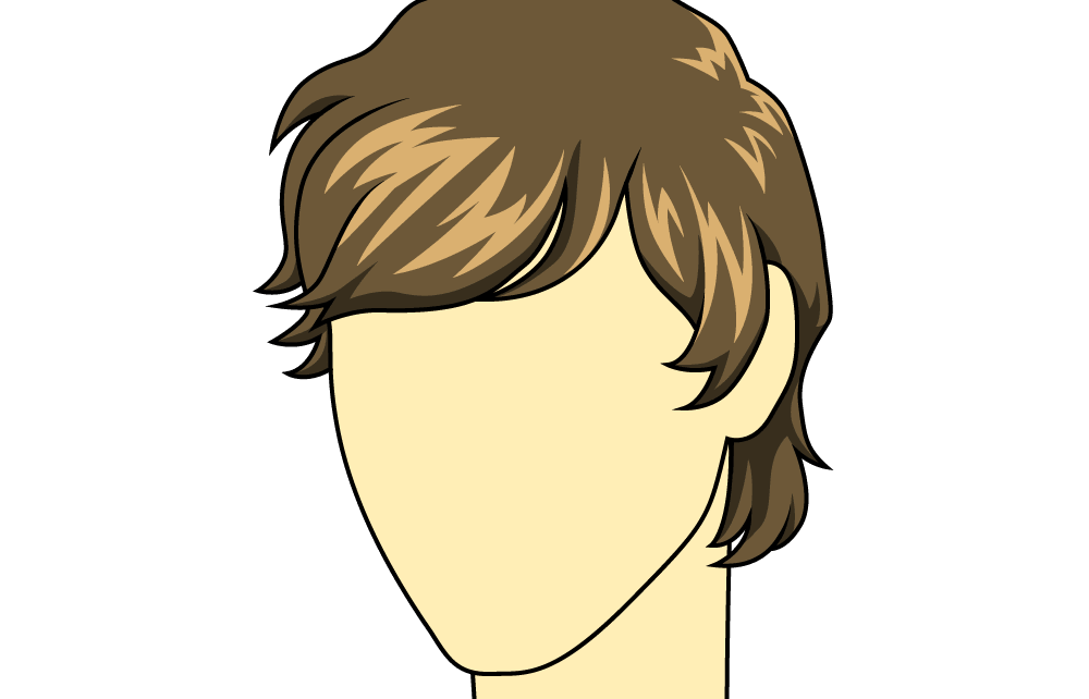 Male Hair Drawing  Free download on ClipArtMag