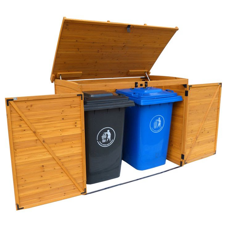 ... Brown Finish Large Horizontal Refuse Storage Shed | Overstock.com