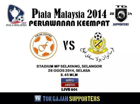 Keputusan terkini piala malaysia pahang vs felda united 26 