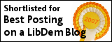 Shortlisted for Best Posting on a LibDem Blog