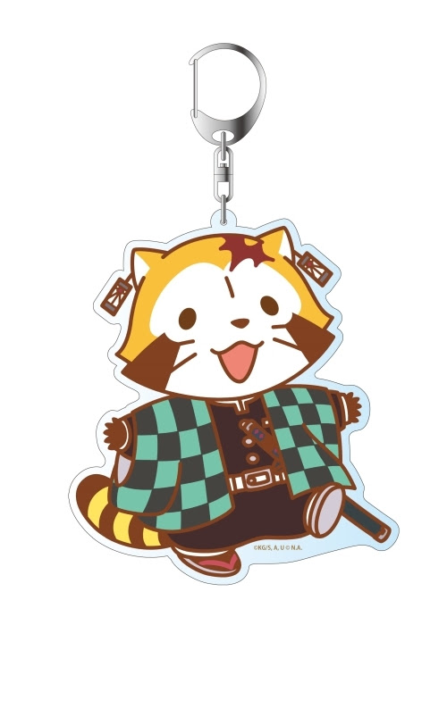 Cdjapan Demon Slayer Kimetsu No Yaiba X Rascal The Raccoon Big Key Chain Tanjiro Kamado Rascal Ver Collectible