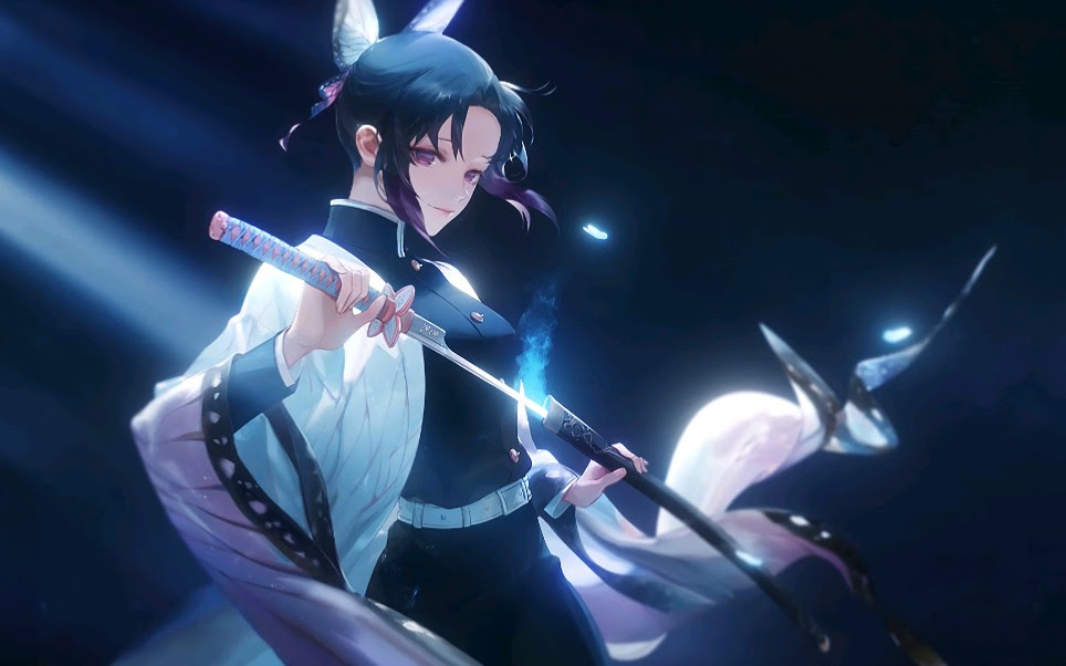 4k 鬼灭之刃 蝴蝶忍 虫柱 动态壁纸分享 自带bgm 哔哩哔哩 Bilibili