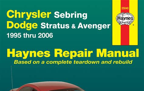 Download EPUB chrysler sebring repair manual free Best Sellers PDF