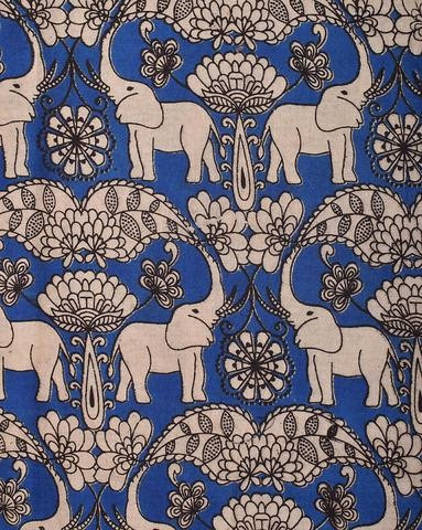 The Majestic Kalamkari Work Dr Vidya Hattangadi Kalmkari is the type of cotton clothes printed by hand ,originally made in south india.