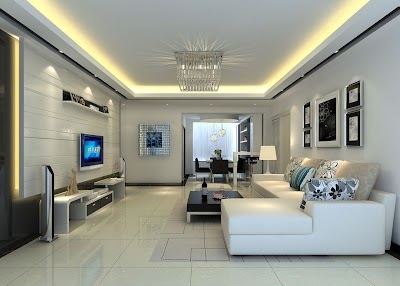 Living Room Modern Living Room Interior Ceiling Design