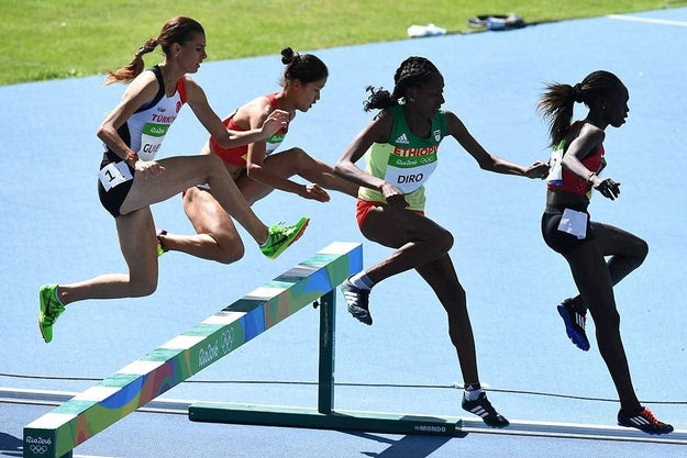On Sunday, Diro represnted her country in the women's 3,000-meter steeplechase race.