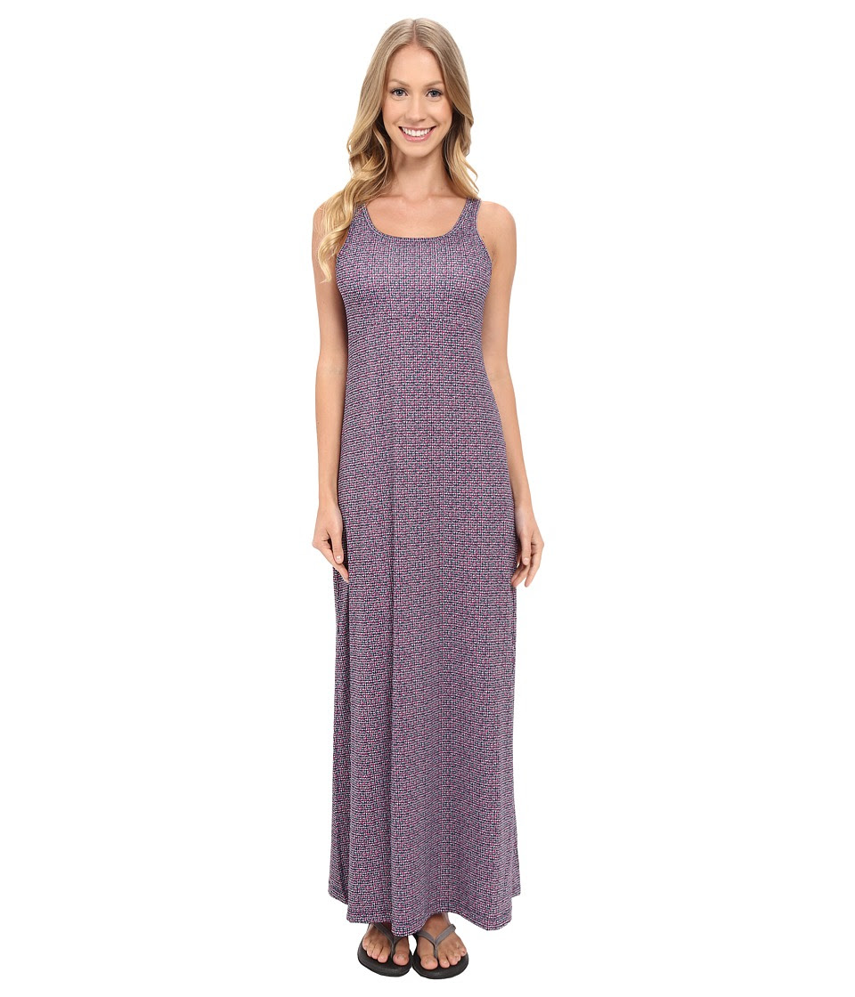Columbia - Freezer Maxi Dress (Collegiate Navy Mosaic Dot) Women's Dress