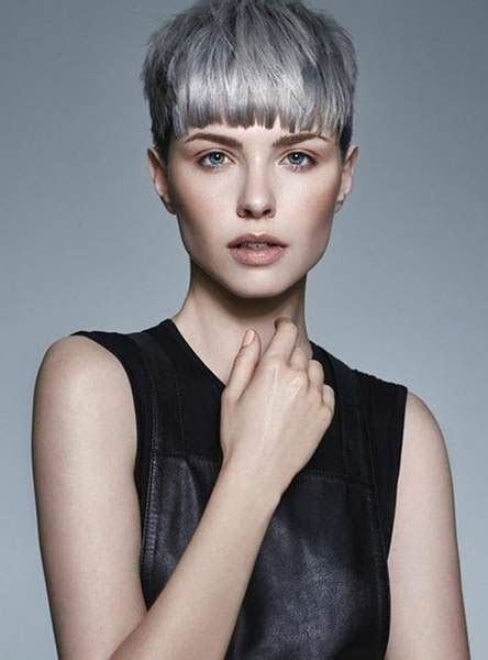 coupe de cheveux  facons de porter la frange courte gala