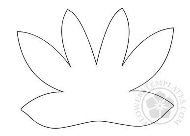 The easy printable lily flower template will inspire you to create simple diy crafts such as crepe paper flower, handprint lily, paper plate lily pad for frog . lily craft printable template flowers templates