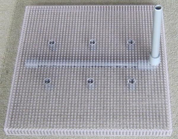水槽用パンチ板製特注底面フィルター オーバーフロー浄化槽の自作