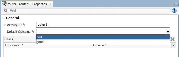 default outcome for router set to bad