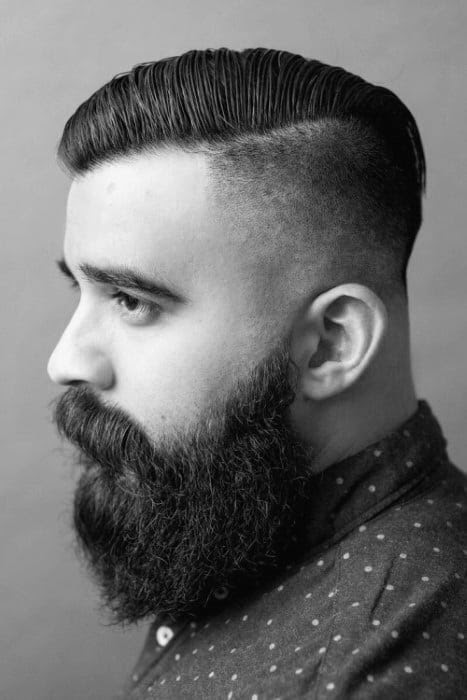 Undercut With Beard Haircut For Men - 40 Manly Hairstyles