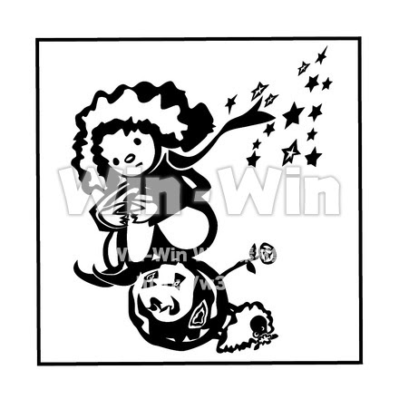 星の王子様 W の無料シルエット素材