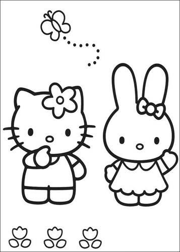 Hello Kitty Kleurplaten Topkleurplaatnl