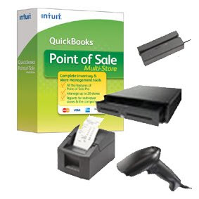 QuickBooks Point of Sale POS 9.0 2010 Multi-Store software/hardware bundle - Add a Seat / Add a Store