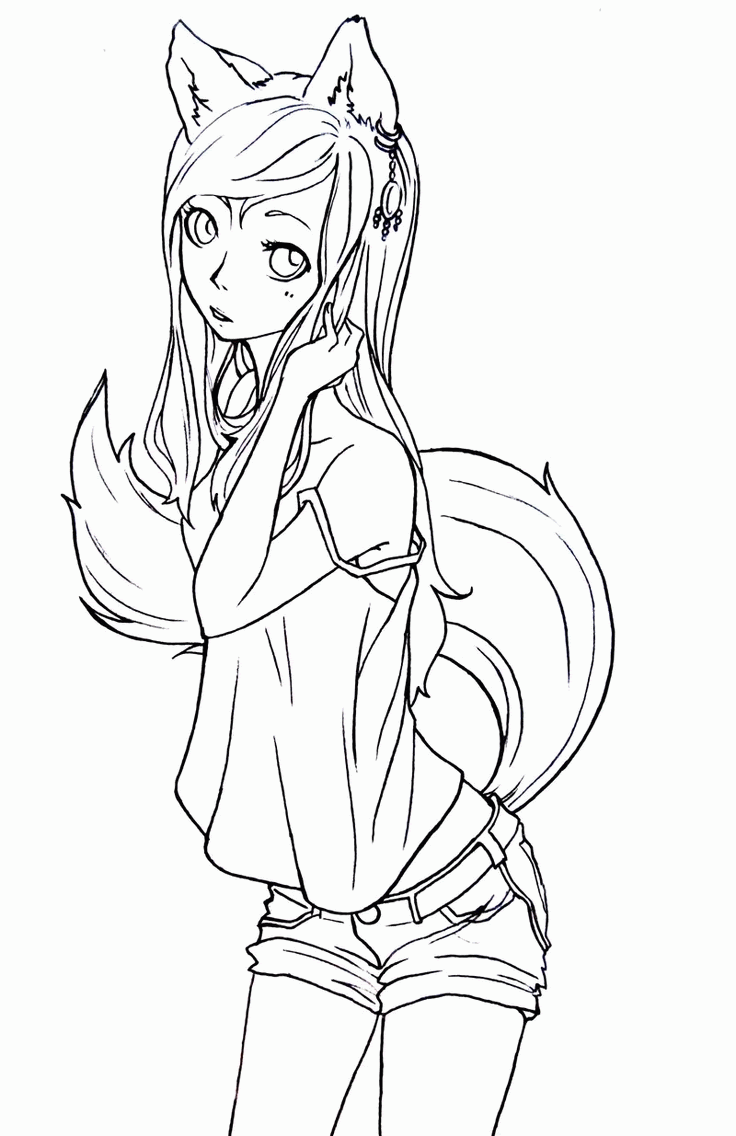Best Photos Of Anime Fox Coloring Pages Cute Anime Chibi Best Photos Of Anime Fox Coloring Pages Cute Anime Chibi