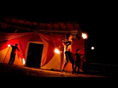Misha 13 yrs old Russian FIRE Poi Combo Tricks on 5 October 2012 (Harkov,Ukraine)