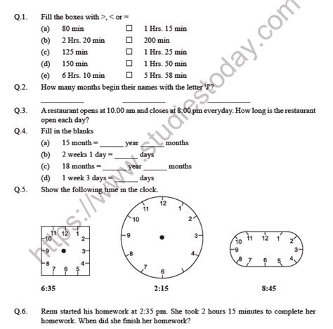  maths cl 4 worksheets worksheets for kindergarten