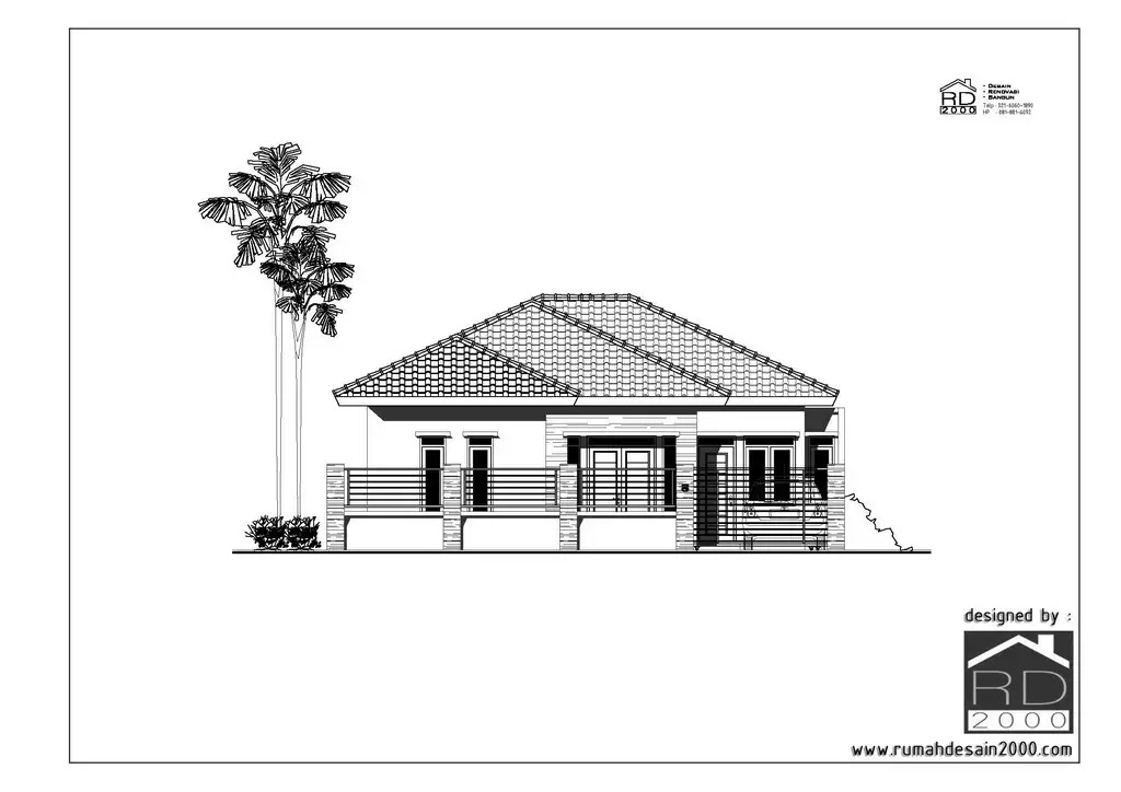 Desain Rumah  Minimalis  Tropis Di Purworejo Rumah  Desain 2000