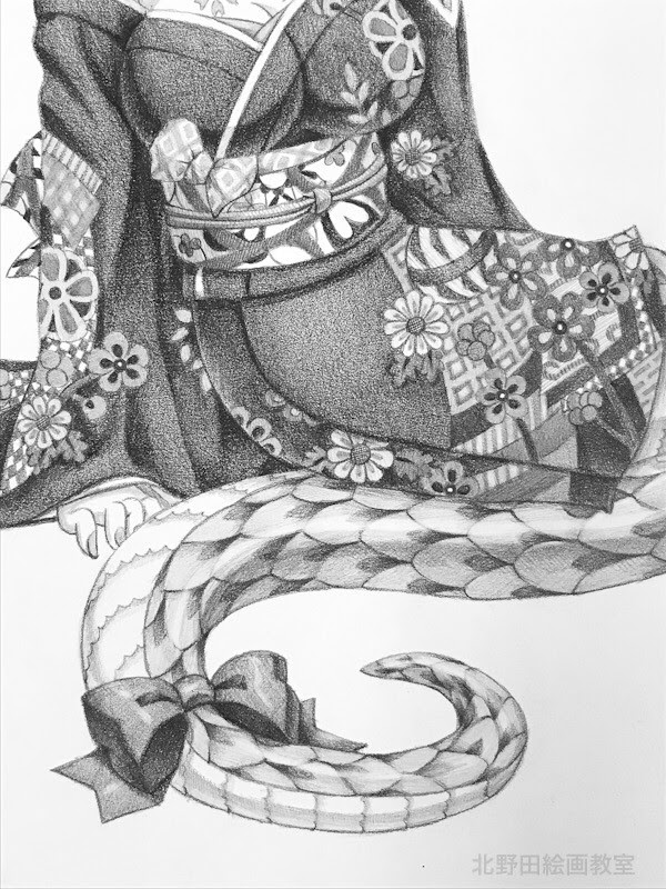 鉛筆デッサンの描き方 Vol 5 イラストの制作 で色 濃淡表現を磨く 北野田絵画教室